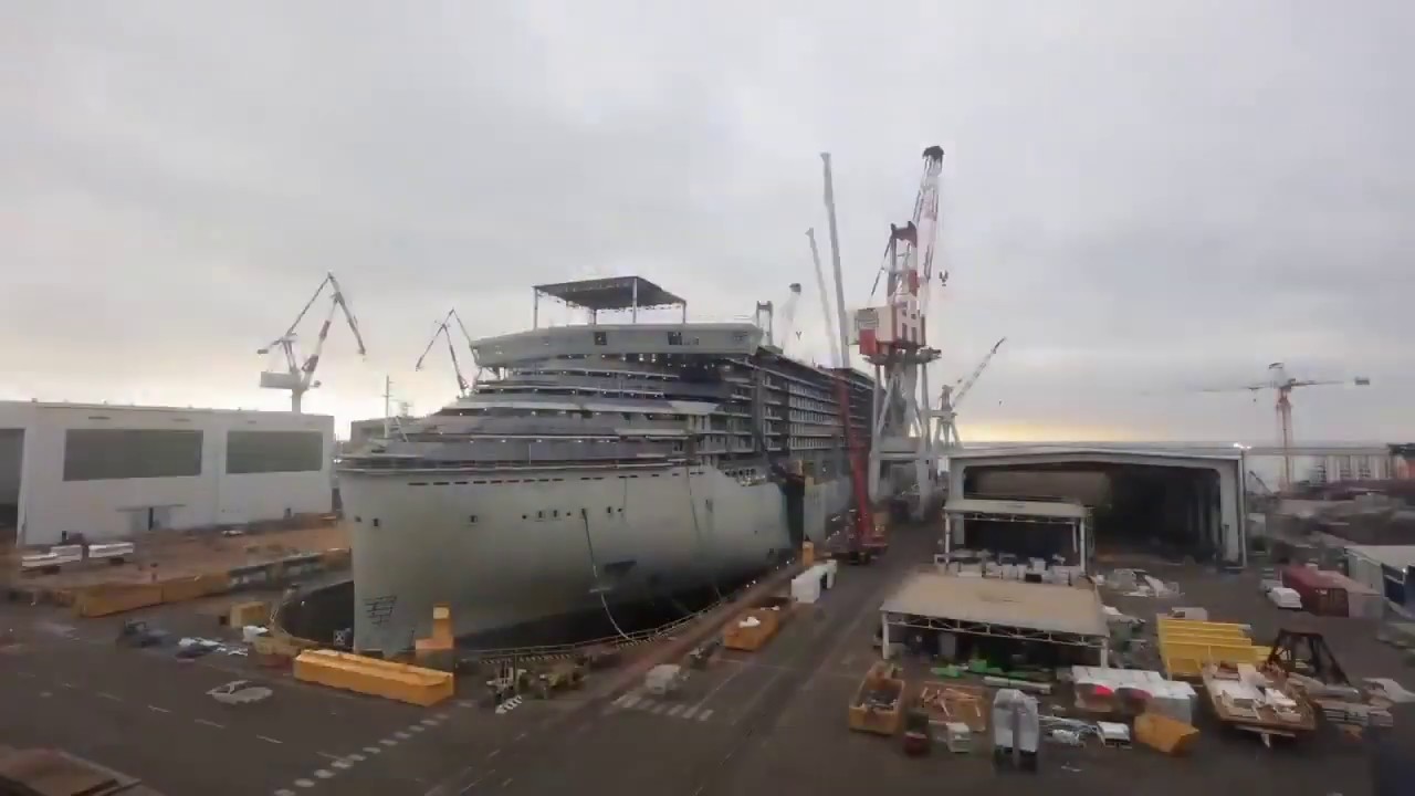 Construction Du Scarlet Lady Shipyard Timelapse Youtube