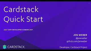 Quick Start to Building Cards - Cardstack Developer Series