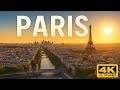 Paris France 4K Drone Footage With Subtitles