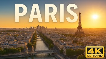 Paris, France 🇫🇷 | 4K Drone Footage (With Subtitles)