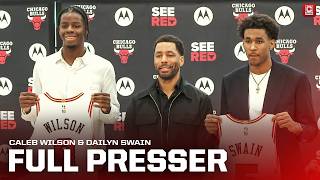 Caleb Wilson &amp; Dailyn Swain's Introductory Press Conference | CHSN Bulls