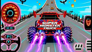 Mega Ramp Monster Car Racing 3D - Extreme Car Stunts -Android Gamepla #MegaRamp #3DGames #CarRacing screenshot 5