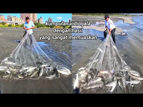 Best net fishing..‼️collection of fish net videos with very satisfying results