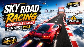 スカイロードレーシング🚀🔥 | 不可能なトラックチャレンジ😱 | エクストリームカードライビング2026 | ハイスピードゲームプレイ screenshot 4