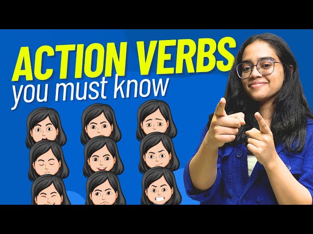 Facial Expressions & Action Verbs | Learn New English Words For Daily Use #verbs #vocabulary #ananya class=