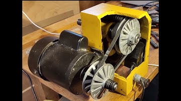 Change Headstock bearings, belt & pulleys on Variable Speed Wood Lathe