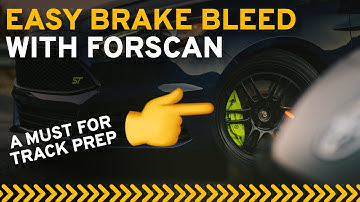 Easy Brake Bleed with FORScan 💻🏁