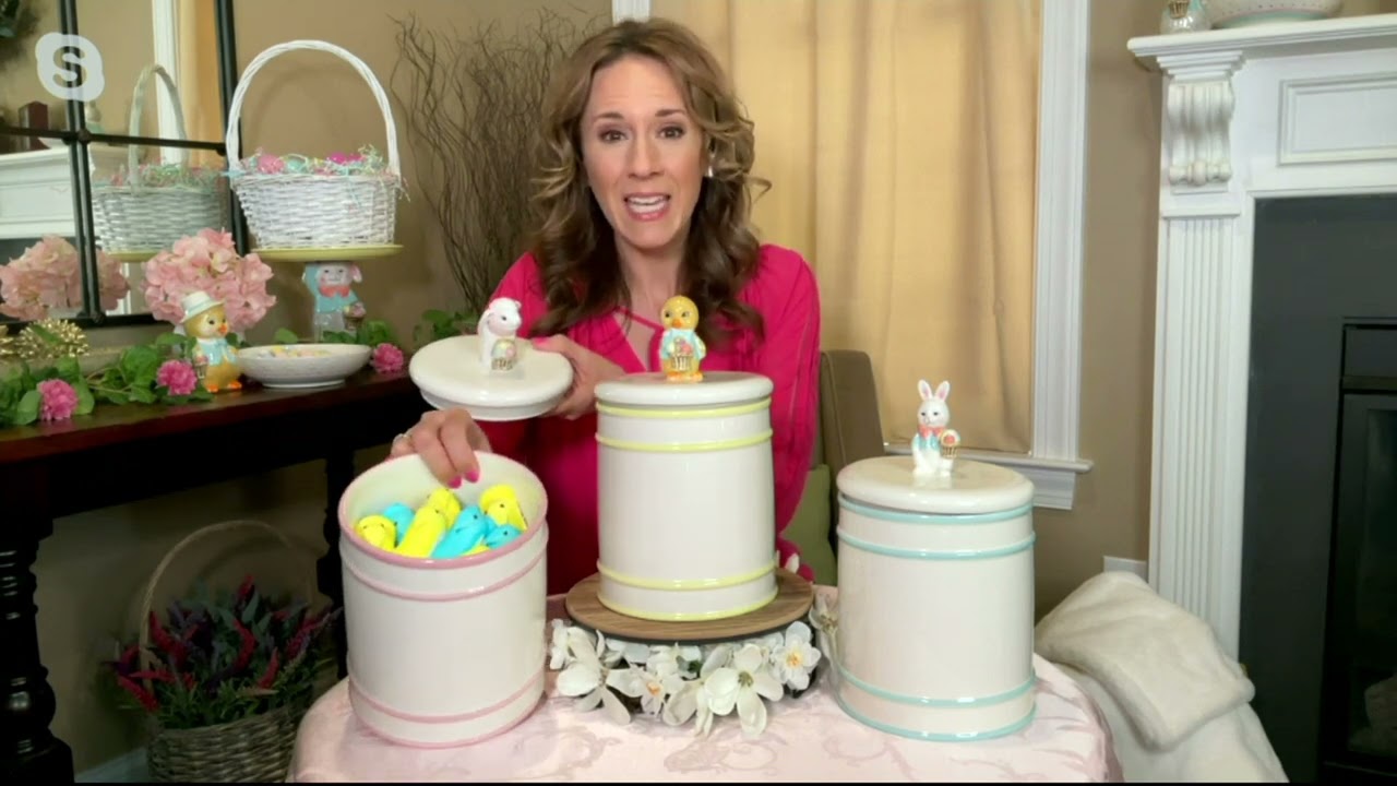 Mr. Cottontail Figural Ceramic Cookie Jar/Canister on QVC