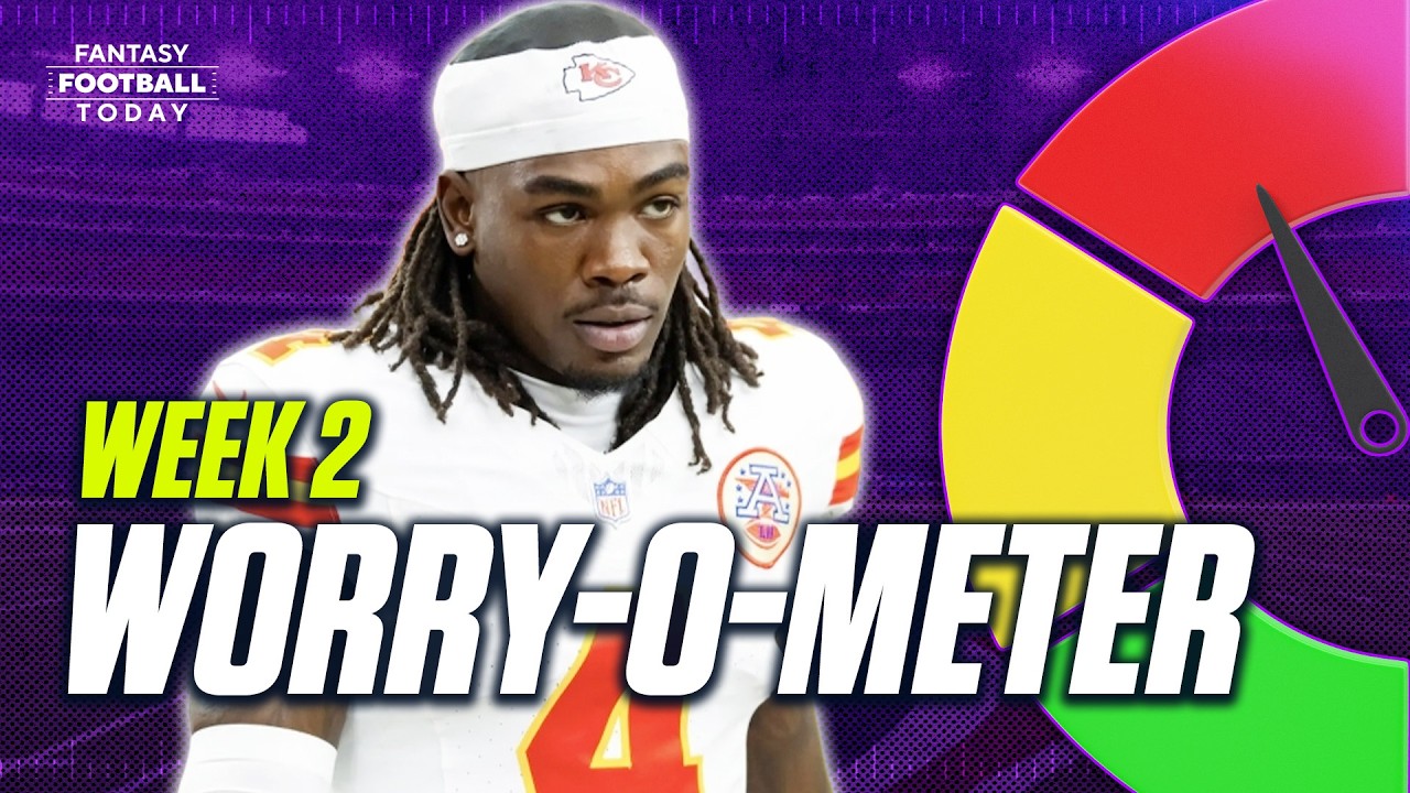 7 Fantasy Players We’re WORRIED About After Week 1! Rice, Loveland, Achane, & More! | Worry-O-Meter