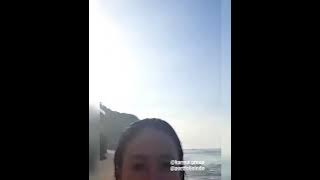 wulan guritno dipantai