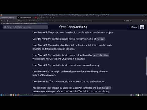 freecodecamp Portfolio Solution