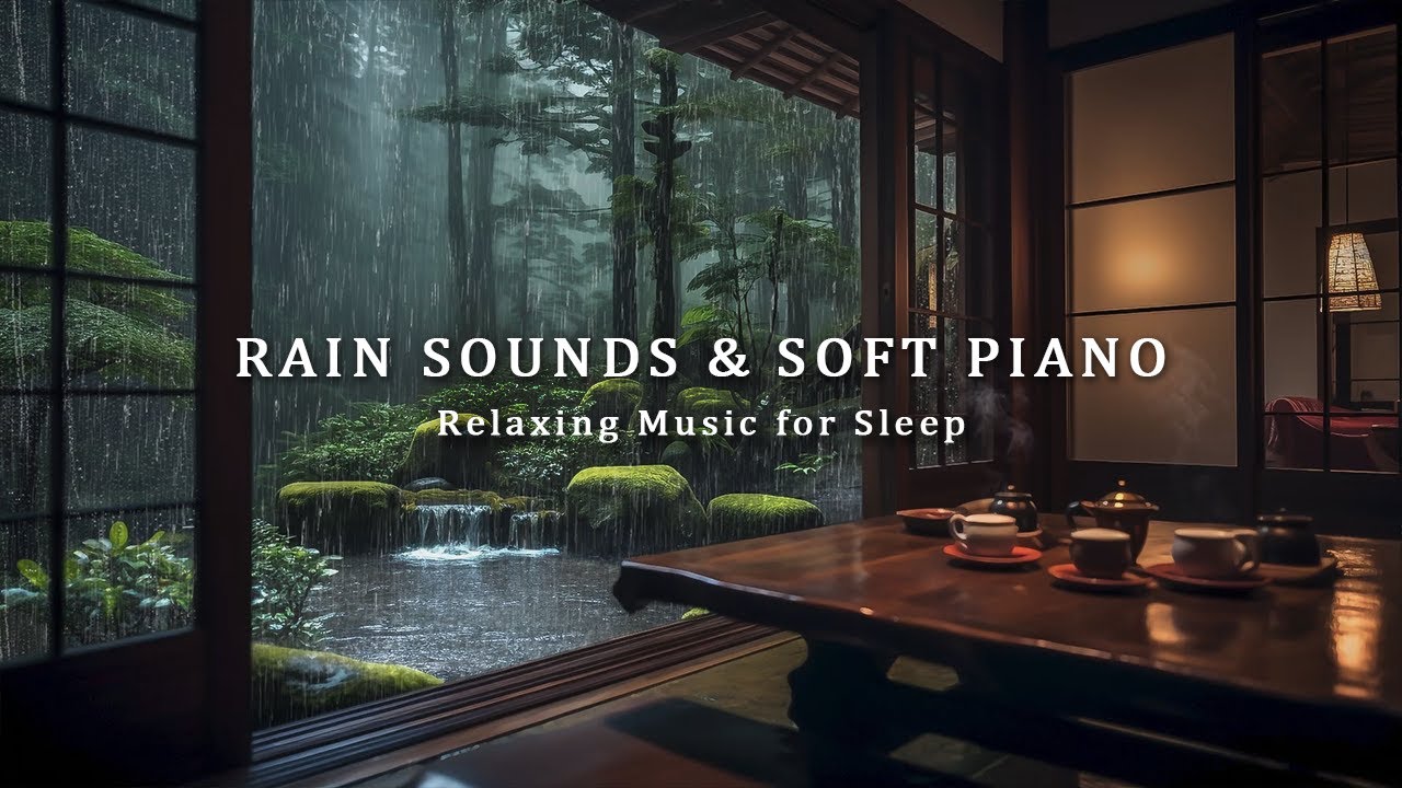 Rain Sounds For Sleeping - Relaxing Piano Music to Reduce Stress and ...