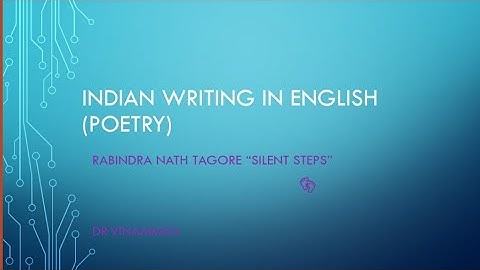 Indian Writing in English (Poetry) : Tagore