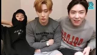 minhyuk an wonho , kihyun vlive in dallas  eng subs