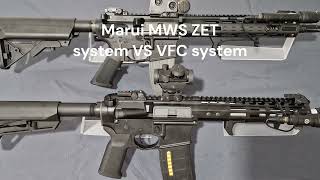 Marui MWS ZET system VS VFC Mil spec Mil sim system