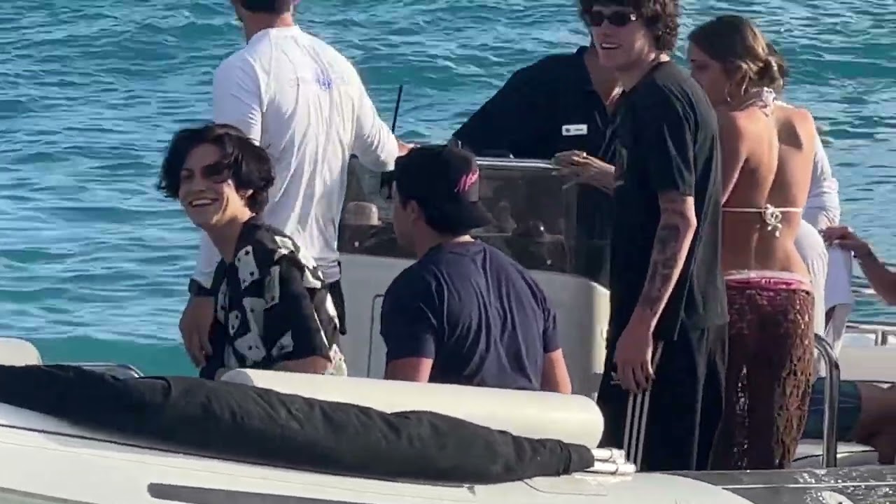 Lil Huddy Hits St. Barth On A Yacht!