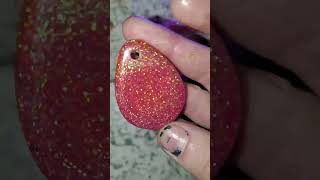 my first attempts at resin art. real pennies and flower specks
