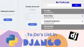 To Do's List App in Django for Multi-User | Django Tutorial for Beginners