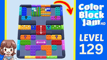 Color Block Jam Level 129 Solution Walkthrough