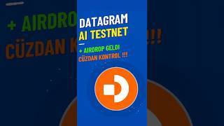 Datagram Projesi Nedir Testnet Katılımı Nasıl? / #airdrop #testnet #crypto #cryptoairdrop #depin