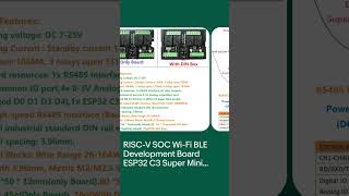 RISC-V SOC Wi-Fi BLE Development Board ESP32 C3 Super Mini RS485 Relay Module
