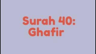 Surah 40: Ghafir (Mishary Rashid Al Afasy Recitation)