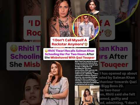 Rhiti doesn't call herself a rockstar anymore after Salman schooled her on BB20 #news#rhititiwari