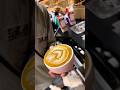 perfect latte art | wing tulip #barista #latteart #shorts