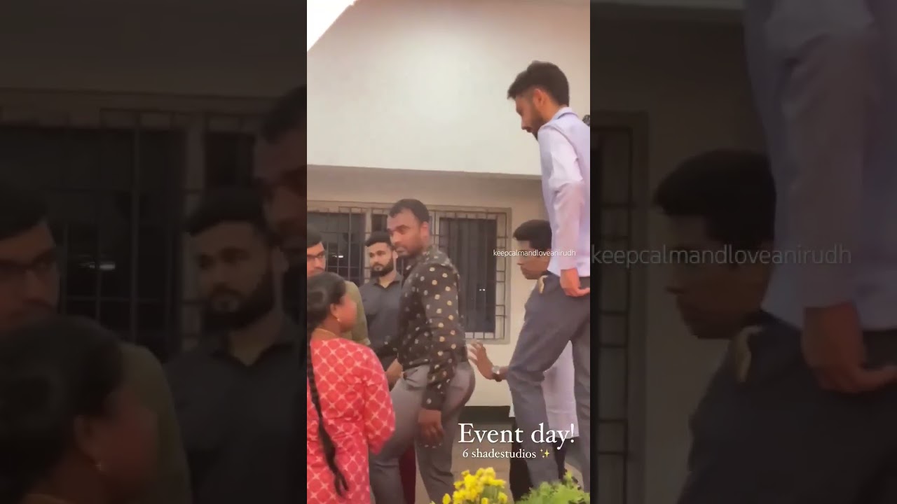 Anirudh at a wedding event!!