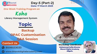 Backup OPAC Customization and Q&A session Koha Day 5 Part 2