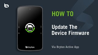 Bryton Rider S800 | Update the Device Firmware screenshot 1