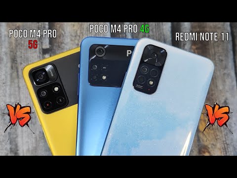 Poco M4 pro 4G vs Redmi Note 11 vs Poco M4 Pro 5G: Speed Test | Camera Comparison