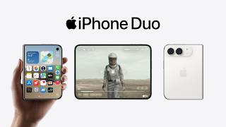iPhone Duo: The largest display of any iPhone. Foldable. Posable. And durable.