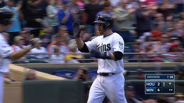 HOU@MIN: Grossman plates Dozier with a double