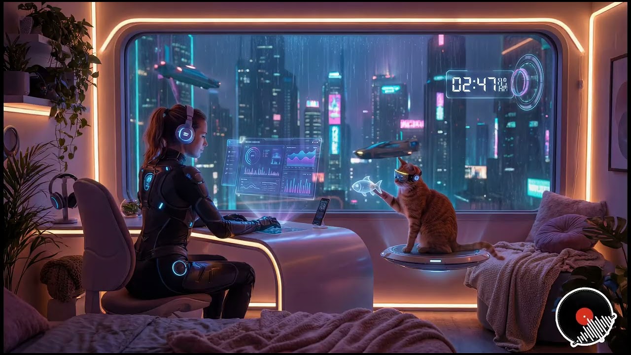 Cyberpunk Lo-Fi for Focus & Chill | Future City Ambience