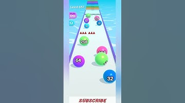 Ball Run 2048 - Level 657 Gameplay