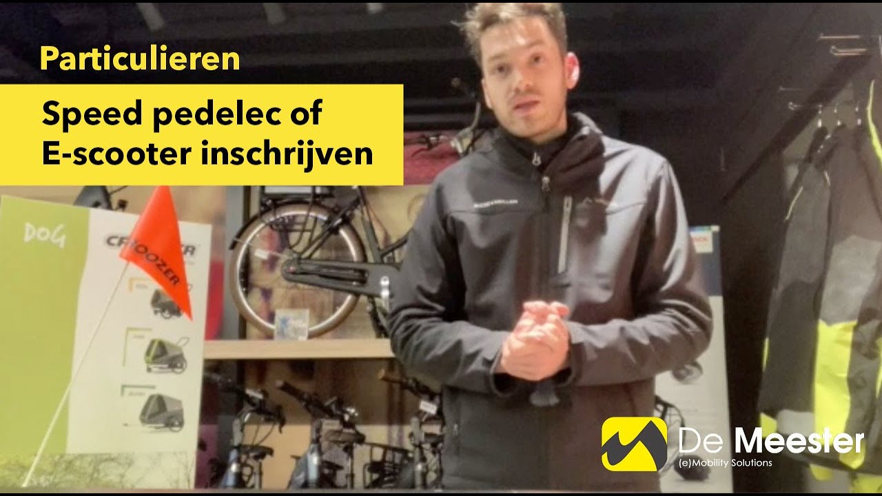 Inschrijven en nummerplaat (particulieren) voor speedpedelec \u0026 elektrische  scooter - YouTube