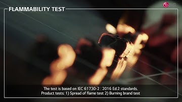 LG Solar QA Flammability Test