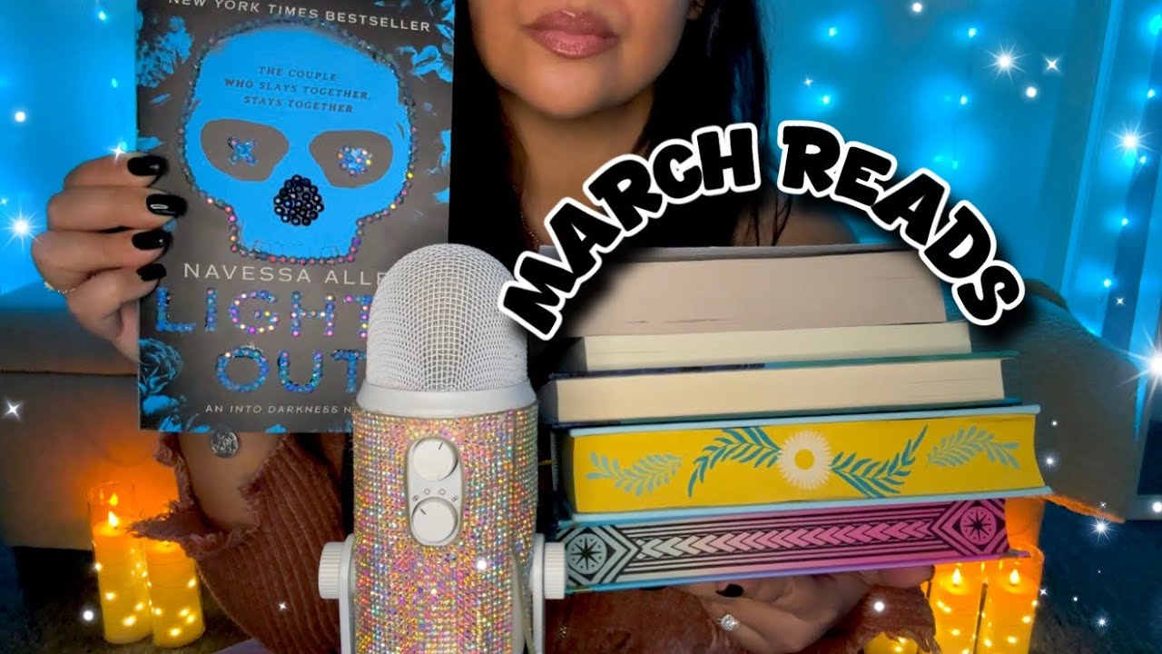 ASMR March Reads Wrap Up 💕📚 Tingly book tapping, tracing & gripping