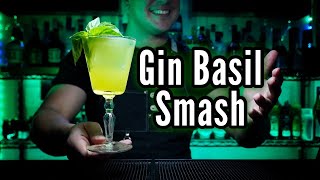 🌿 Cocktail Gin Basil Smash ✅ #shorts  RECETA albahaca! screenshot 3