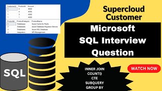 Microsoft SQL Interview Question | Super Cloud Customer | Joins | CTE | Group By | Count
