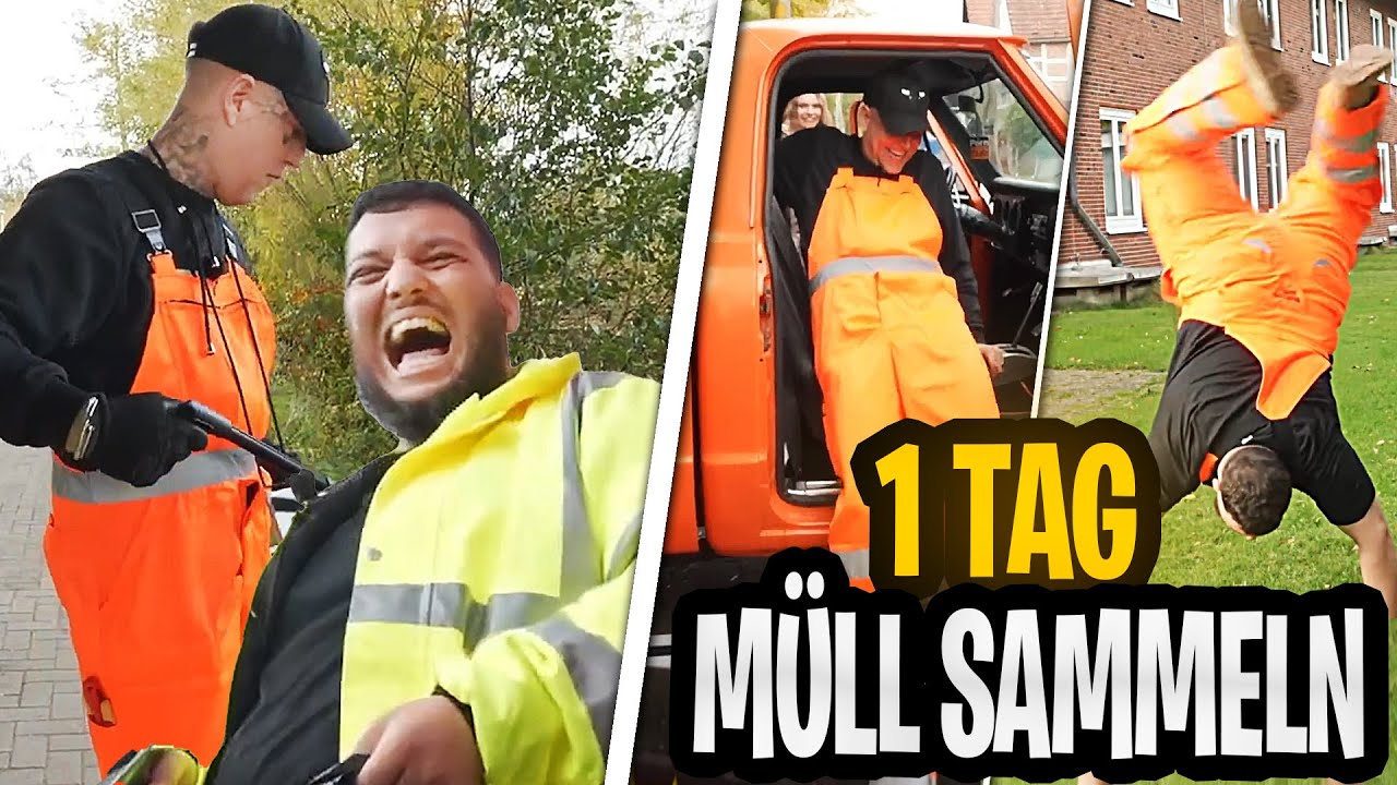 1 TAG als MÜLLSAMMLER mit @AbuGoku9999 😂🦺 ZUSCHAUER helfen mit! | MontanaBlack IRL