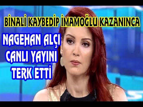 İMAMOĞLU KAZANINCA, NAGEHAN ALÇI YAYINI TERK ETTİ