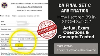 LastMinute Repeated Ques SET C Arbitration Prep–Pass in Just 4-5 Days!