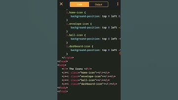 How to create icons using HTML and CSS