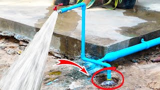 Amazing  Idea to fix PVC pipe low pressure most people don&#39;t know #PVC #free energy #diy