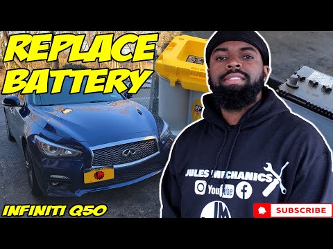 How to replace battery infiniti Q50 Q60