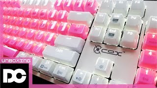 [DC튜브] COX CK801 무접점 키보드(광축) 벚꽃 에디션 봄향기 난다! 넘나 이쁜것 (언박싱&리뷰)