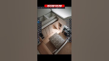 Realistic Interior Design in SketchUp On iPad #shorts #sketchup #3d #sketchuptutorial