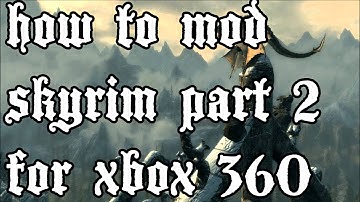 How to Mod Skyrim with a USB part 2(Xbox 360)
